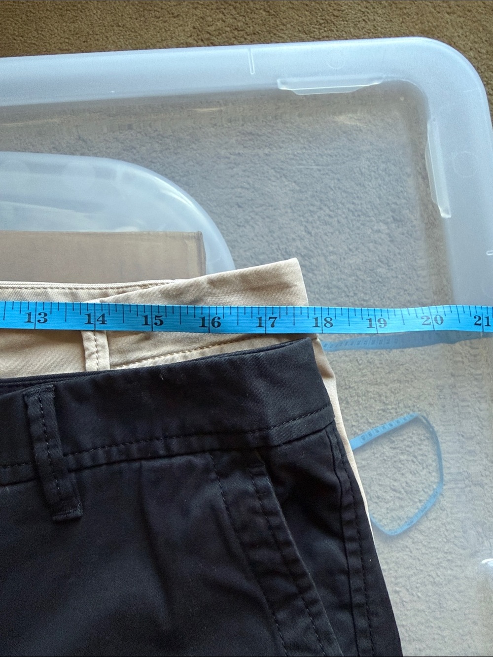 EUC TALBOTS Black Relaxed Chino Shorts Sz 12. No flaws, just too big for me. - Picture 10 of 10